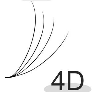 Premade 4D ventilateur Extensions de cils personnalisé 1000 ventilateurs 0.03/0.05/0.07 cachemire longue tige Application facile 15mm longueur produit de beauté - Product Image 4
