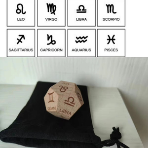 Dados de Madera con Rayas Divertidos y Portátiles para Parejas, Juego de Decisión de Comida, Regalo para Navidad, Cumpleaños, San Valentín - Product Image 3