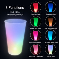 Sıcak satış 16oz LED parlayan içecek plastik bardaklar aydınlık yanıp sönen içme bardakları Diwali şükran ramazan mezuniyet için