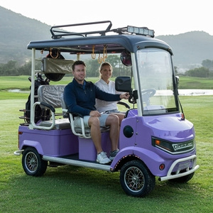 HLD 2000W 60V Outdoor Quadricycle 4-Wheel Scooter Golf Cart with Front Windshield 3-4 Seats - Product Image 1