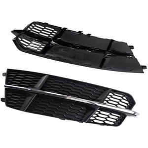 Biseles para Faros Antiniebla Audi A6 C7 S-line 2016-2018, Cubiertas de ABS Negro, Par de Rejillas de Ventilación - Product Image 1