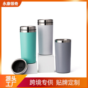 Stainless Steel Tumbler Orange Red 500Ml Insulated Travel Cup With Deer Design - Product Image 5