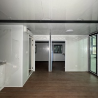 Maison Modulaire Préfabriquée de Luxe pour Logement Annexe, Portable, 2 Chambres, Extensible, Conteneurisé, Pod de Vie de Jardin, Maison de Campagne