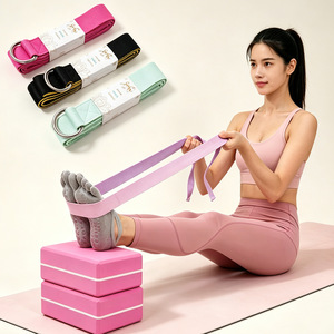Bande de résistance Firebird Yoga en polyester et coton pour étirements et entraînement de force, accessoires d'exercice pour femmes - Product Image 1