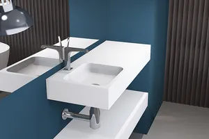 Fanwin高級ハンドメイドシンクバスルーム人工石容器洗面台洗面台カウンタートップ洗面台シンク用バスルーム