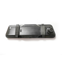 Caméra de voiture à double objectif avec écran tactile de 9,66 pouces, angle de 170 degrés, WDR, rétroviseur, enregistreur vidéo, WiFi, GPS, ADAS, contrôle par application