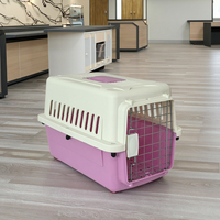 Caisse de transport pour chat et chien en plastique, motifs personnalisables, style classique, grande capacité, boîte de transport durable pour animaux de compagnie, CAISSE DE TRANSPORT POUR ANIMAUX DE COMPAGNIE