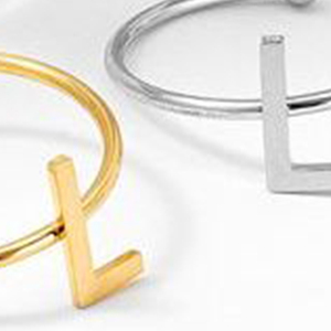 Anello in Acciaio Inossidabile L, Anello Dorato e Argentato, Gioielli alla Moda 6mm 12 Pezzi, Adatto a tutti i generi - Product Image 5