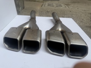 Embouts d'échappement pour Tucson Coupé Elantra, sortie simple, gaine droite, acier inoxydable, épaisseur 1,2 mm, finition lisse - Product Image 3