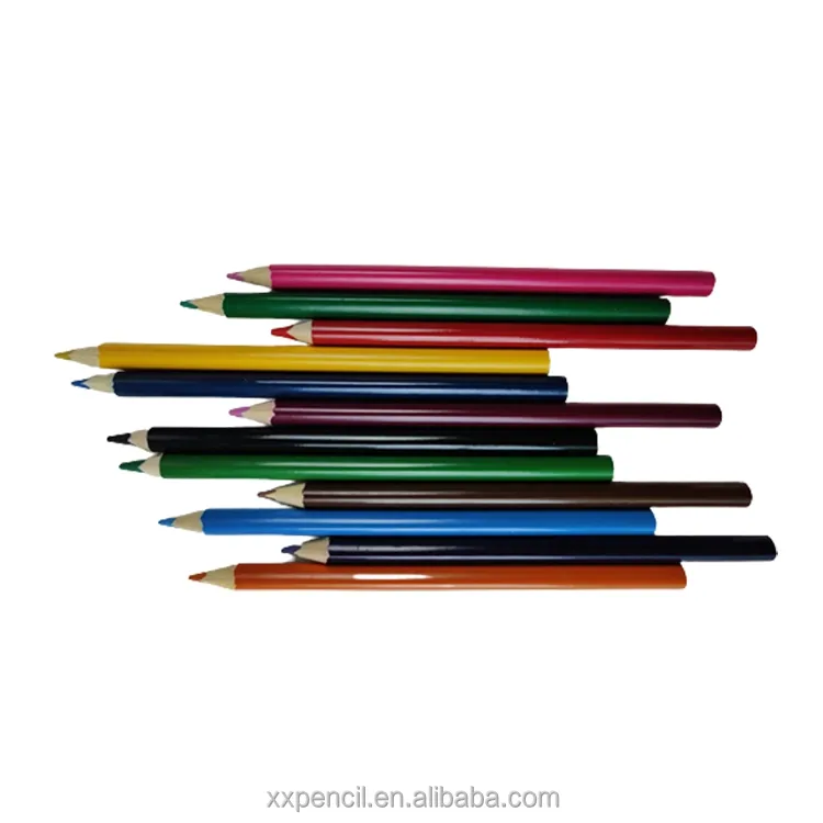 Venda quente Lápis Colorido Escola Arte Suprimentos 7 Polegada Lápis Jumbo De Madeira Colorido Personalizado