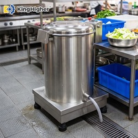 Essoreuse à salade commerciale en acier inoxydable, machine de déshydratation centrifuge 750W 300KG/H pour la préparation alimentaire