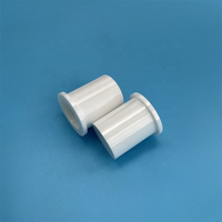 Crucible en céramique de zircone blanc 99% en forme de coupelle avec couvercle, pot en ZrO2