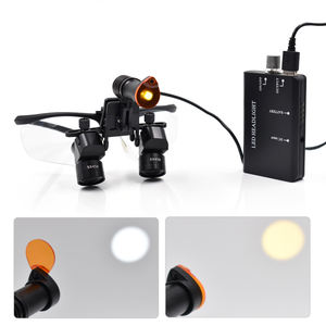 5x Tandheelkundige Loepen Chirurgische Binoculaire <span class=keywords><strong>Loupe</strong></span> 45 Graden Tweevlakshoek Met Afneembare 5W Led Koplamp <span class=keywords><strong>Loupe</strong></span> Tandheelkundige Voor Chirurgie Ent - Product Image 2