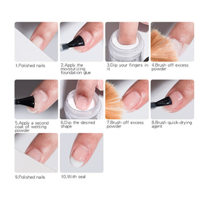 Chuyên Nghiệp Nhanh Khô Rắn Màu Sơn Móng Tay Pigment Powder Acrylic Nail Ngâm Bột Cho Nail Salon - Product Image 6