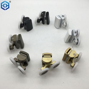 Roues de porte coulissante de salle de bain 26mm Poulies rondes pour salle de douche Roues roulantes Rouleaux jumeaux - Product Image 1