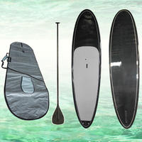 Planche de paddle gonflable de course en PVC imitation bois, bambou et fibre de carbone, avec pagaie et pompe réglables