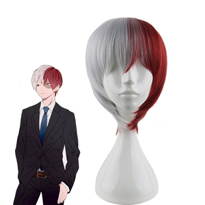 Pelucas sintéticas de <span class=keywords><strong>Cosplay</strong></span> de My Hero Academia, peluca de <span class=keywords><strong>Cosplay</strong></span> Todoroki <span class=keywords><strong>Shoto</strong></span> - Product Image 1