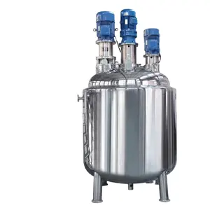 Miglior Prezzo Liquido emulsionante omogeneizzatore serbatoio elettrico di riscaldamento a vapore mixer rivestito in acciaio inox serbatoio di miscelazione con agitatore