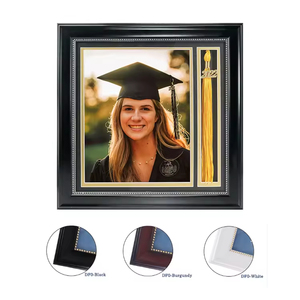 Rắn Gỗ Đen Vàng Đôi Kính Mền Graduationmall Tốt Nghiệp Hình Ảnh Hình Ảnh Tua Bóng Hộp Khung Cho Với Tassel Chủ - Product Image 2