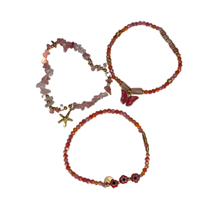 Conjunto de Pulseras de Cuentas de Moda, Acero Inoxidable 316L, Chapado en Oro PVD, Joyería Sostenible y Resistente para Mujer - Product Image 2