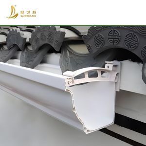 Tuyau de descente d'eau de pluie en <span class=keywords><strong>PVC</strong></span> résistant aux intempéries, facile à installer, <span class=keywords><strong>gouttière</strong></span> carrée pour les zones tropicales - Product Image 1