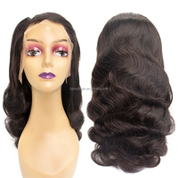 Perruque brésilienne Remy en cheveux humains, transparente 13x4 pour Lace Front, souplesse naturelle, densité 180%, longue, sans nœuds, directement de l'usine