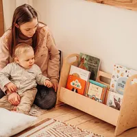 Étagère Montessori Simple pour enfants, étagère de rangement pour étudiants, étagère Simple pour sol, maternelle, livre d'images