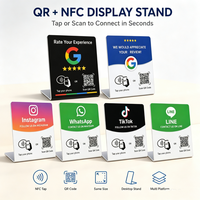 Support de table personnalisé SIKA avec impression, NFC et affichage des avis Google pour comptoir de magasin, réception et collecte de commentaires