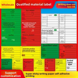 Certificado <span class=keywords><strong>de</strong></span> Identificación, Tarjeta <span class=keywords><strong>de</strong></span> Producto Defectuoso, Devoluciones Especiales, Procesamiento, Inspección, Concesión, Papel para Escribir, Etiqueta - Product Image 2