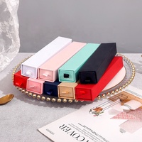 Boîte de papier d'emballage de bijoux de tiroir unique de bracelet collier coloré en gros avec l'éponge