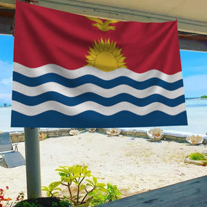Рекламная продукция, оптовая продажа, высококачественные прочные полиэфирные бандажи из 100% полиэстера 3x5 футов, пользовательский флаг Кирибати - Product Image 2