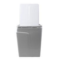 Meilleure vente Design Sanitaire Double Chasse D'eau Salle De Bains Toilette S-trap Moderne Cabinets D'eau Minimaliste Une Pièce En Céramique 5 Ans 180mm