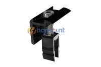 Collier de serrage intermédiaire en aluminium anodisé noir réglable 30-40 mm à installation rapide, collier d'extrémité universel pour panneau solaire, garantie 12 ans MOUNT