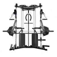Rack de musculation multifonction en acier et plastique ABS, machine Smith, banc de musculation, écologique, marque MR, noir, portable, durable