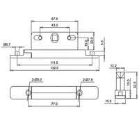 Boîtier de serrure à espagnolette multipoints 19 mm, finition dorée/argentée, entraînement bidirectionnel pour fenêtre à battant et porte