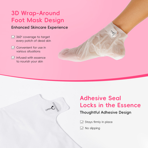 Masque exfoliant pour les pieds Laikou Japan <span class=keywords><strong>Sakura</strong></span>, chaussettes de soin des pieds OEM, éliminateur de callosités, produits de soin des pieds pour pédicure - Product Image 6