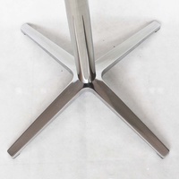 Pieds de table en alliage d'aluminium à quatre branches, pieds de table en forme de croix, pieds de table en métal pour bureau, hôtel, restaurant, café, support de table
