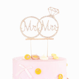 Nuevos artículos Rhinestone Letter Cake Topper <span class=keywords><strong>Mrs</strong></span> <span class=keywords><strong>Ms</strong></span> Wedding Party Cake Topper Cake Decoración - Product Image 5