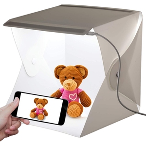 20x20cm estudio <span class=keywords><strong>de</strong></span> fotografía vídeo tomar una bonita foto pequeña tienda <span class=keywords><strong>de</strong></span> <span class=keywords><strong>luz</strong></span> suave con fondo <span class=keywords><strong>de</strong></span> Color papel telón <span class=keywords><strong>de</strong></span> fondo LED <span class=keywords><strong>caja</strong></span> suave - Product Image 2