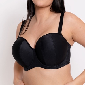 บราไร้สายแบบเต็มคัพ ไซส์พลัส คอสูง ดันทรง สวมใส่ได้ทุกวัน มีฟองน้ำเสริม ทรงเว้าสูง ผลิตจากโพลีเอสเตอร์ ไซส์ 34-42 DD E F FF G GG H HH J - Product Image 6