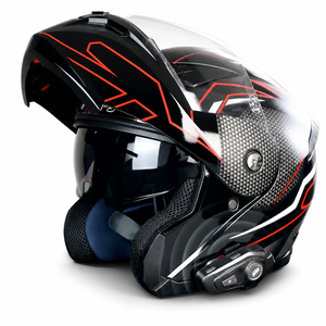 Casco de Motocicleta Modular con <span class=keywords><strong>Bluetooth</strong></span> A818, Visera Doble Abatible, Auriculares K50, Certificado 3C, para Hombres y Mujeres - Product Image 1