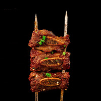 Crochet en acier inoxydable pointe de cuisson brochettes de viande de barbecue aiguille de barbecue brochettes de barbecue