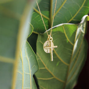 Collar de Plata de Ley S925 con la Virgen María y Cruz, Collar con Cruz y la Virgen Milagrosa - Product Image 2