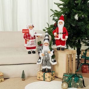 Décorations de Noël Père Noël de 30 cm, figurine de Noël debout de 12 pouces avec sac de cadeaux, décoration de Noël du Nouvel An, décoration de table Père Noël - Product Image 4