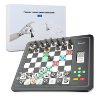 Échiquier Électronique IA Jeu d'Échecs Pièces en Cristal de Luxe Système d'Apprentissage Intelligent Set d'Échecs Électronique pour Débutants Cadeaux Enfants