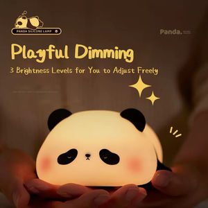 <span class=keywords><strong>Veilleuse</strong></span> LED Rechargeable en Silicone <span class=keywords><strong>Panda</strong></span> Mignon, Lampe de Chevet à 3 Niveaux de Luminosité avec Minuteur, Lumière de Nuit pour Chambre d'Enfant, Cadeau - Product Image 4