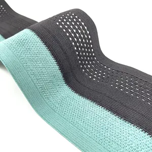 Gefaltete atmungsaktive Polyester-Gitterriemen hochwertiges individualisiertes elastisches Band Taillenrand Gürtel für kurze Hosen
