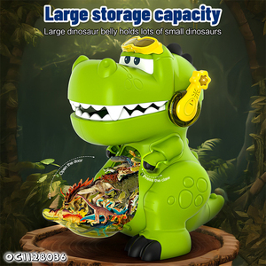Modelo de almacenamiento Simulación Naturaleza Mundo Dinosaurio Caja Juguetes <span class=keywords><strong>Dino</strong></span> Set con sonido ligero - Product Image 5