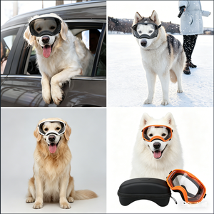 Lunettes pour animaux de compagnie Lunettes anti-UV pour chiens Lunettes coupe-vent pour chiens Écran solaire pour animaux de compagnie <span class=keywords><strong>avec</strong></span> sangle réglable ou <span class=keywords><strong>chien</strong></span> de taille moyenne à grande - Product Image 6