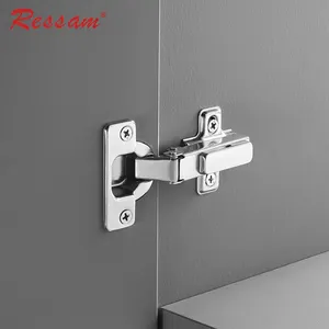 Ressam Furniture Hardware 110 Degrees Steel Insert Kitchen Slide On Hydraulic Cabinet Hinges